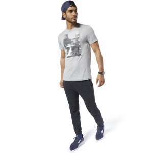 Reebok Graphic Series One Series Training Photo Print T Shirt Herren - Grau - DE 734-TIA